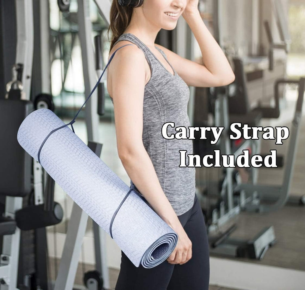 6mm Eco‑Friendly Non‑Slip Yoga Mat 72"x24"