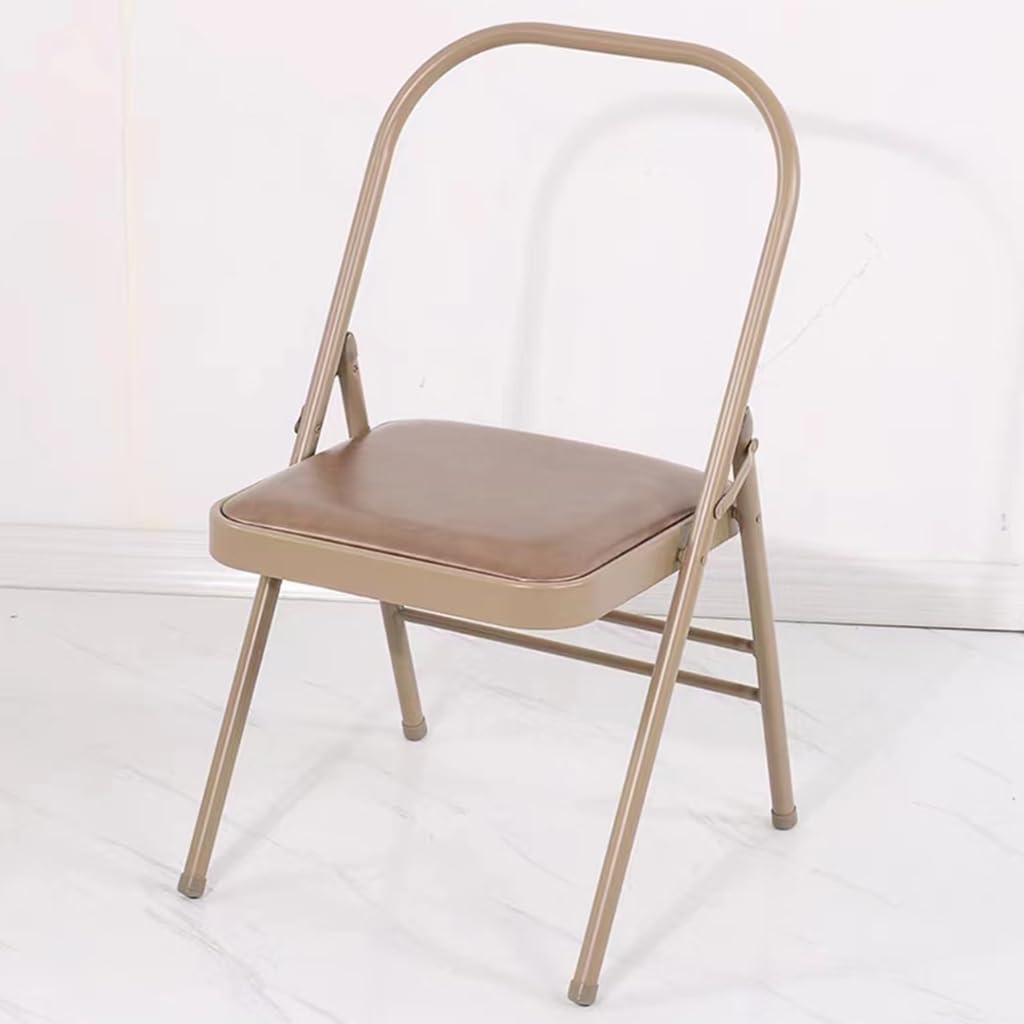 Pink Foldable Backless Yoga Auxiliary Chair