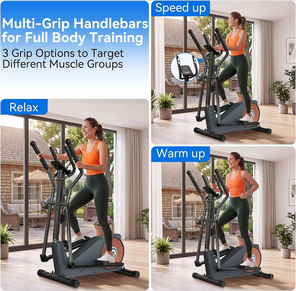 Home Elliptical Exercise Machine 15.5IN Stride