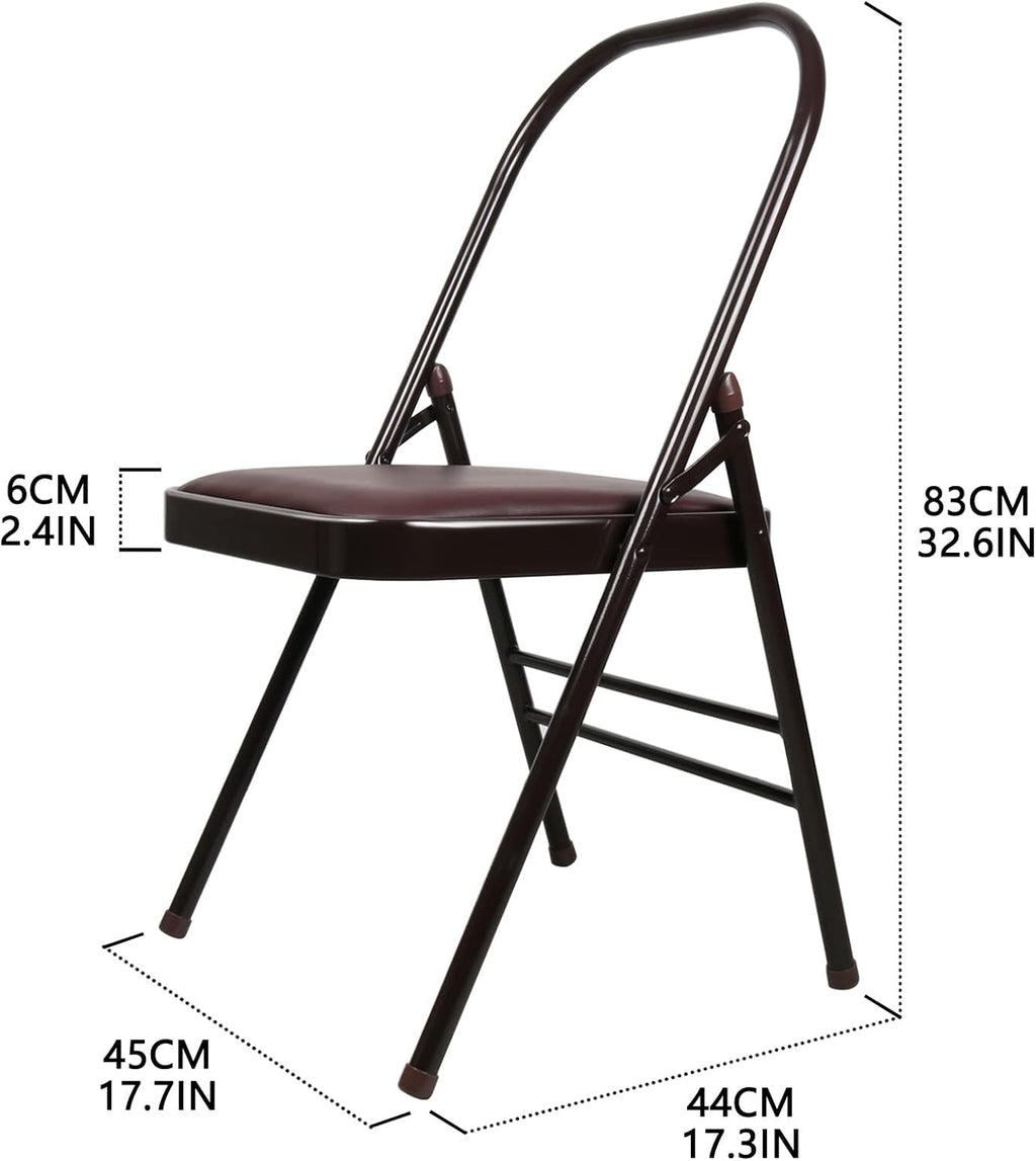 Brown Yoga Chair Set