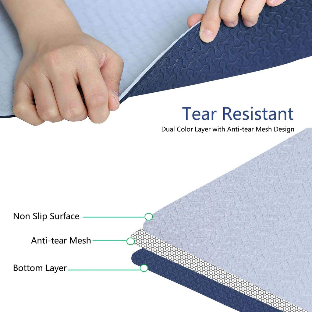 6mm Eco‑Friendly Non‑Slip Yoga Mat 72"x24"