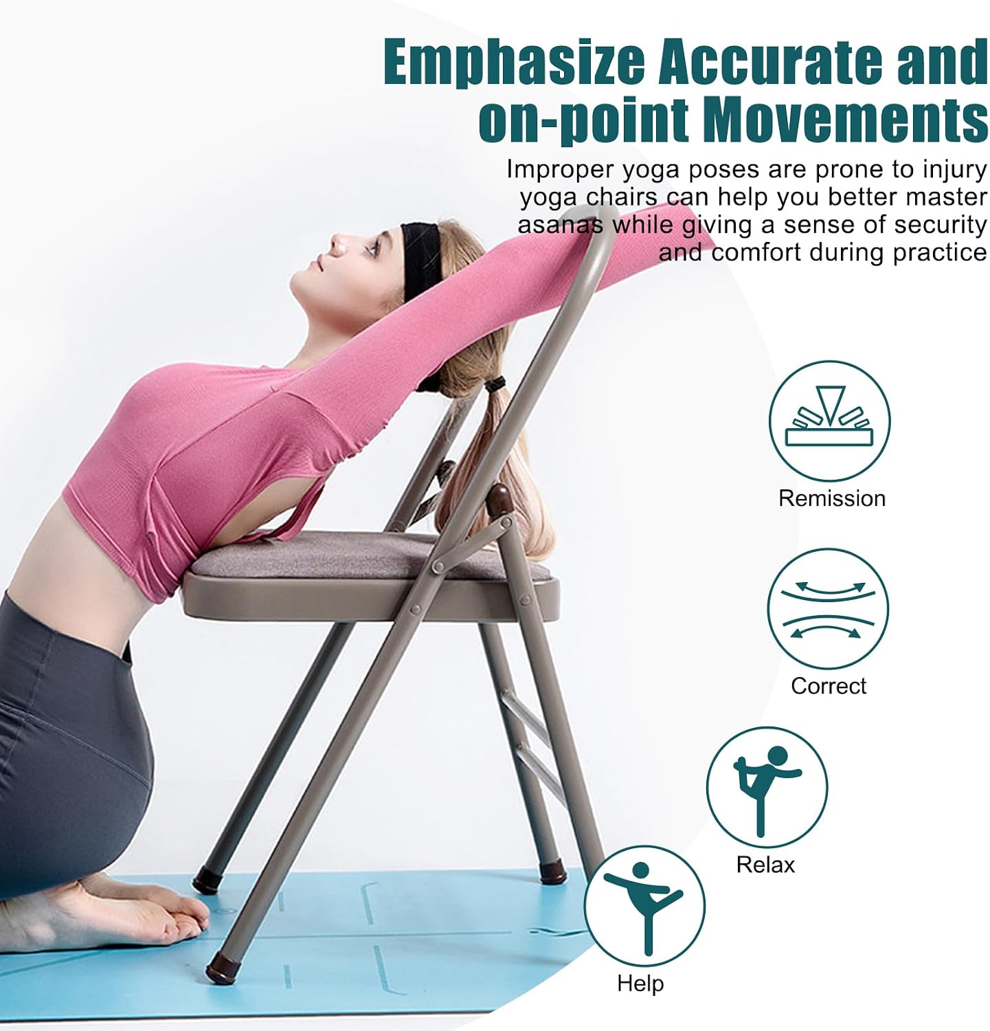 Foldable Backless Yoga Chair