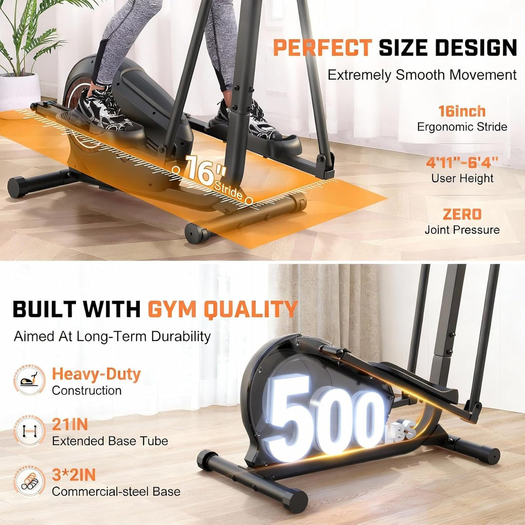500LBS Home Elliptical Trainer