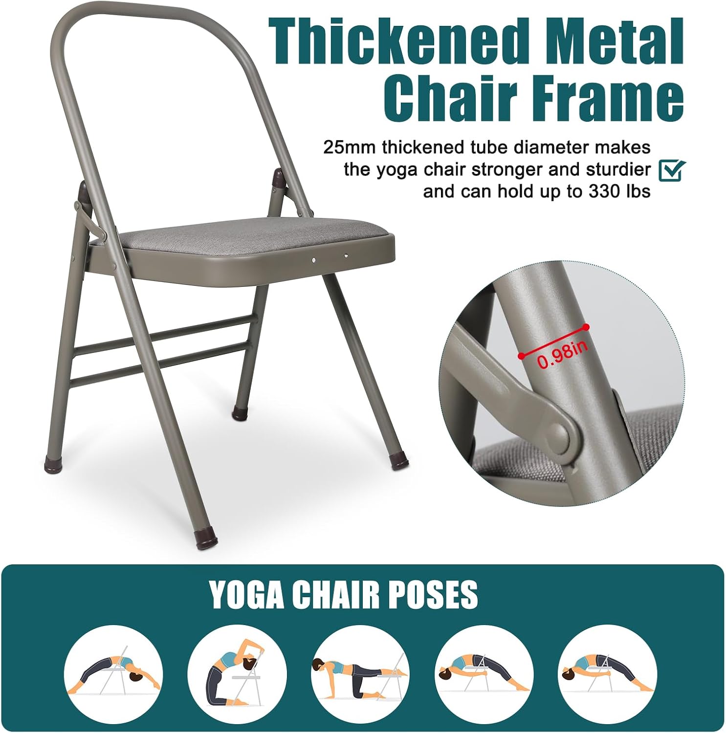 Foldable Backless Yoga Chair