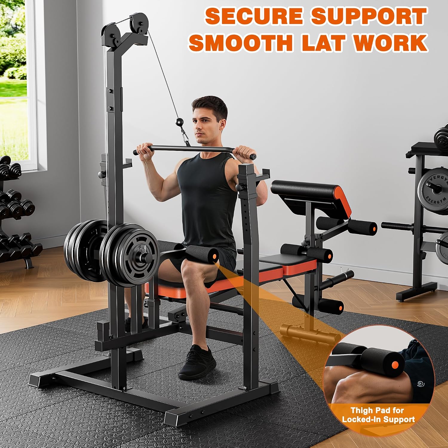 9‑in‑1 900LB Olympic Weight Bench Set