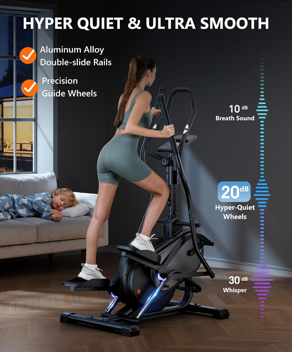 Home Cardio Elliptical Climber Machine
