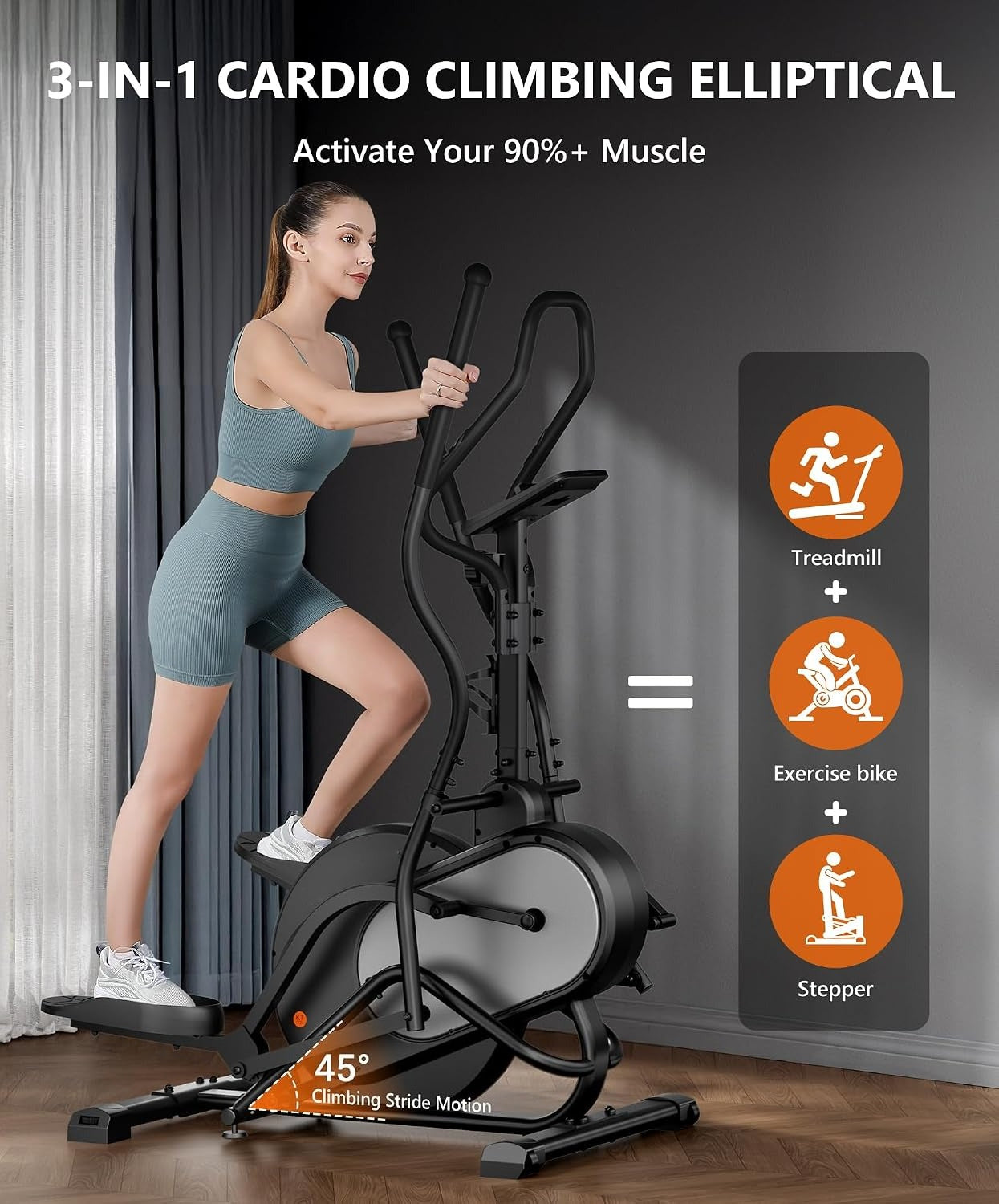 Home Cardio Elliptical Climber Machine